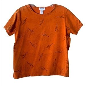 🔥🔥Jones New York Sport 100% Cotton Giraffe Shirt size L